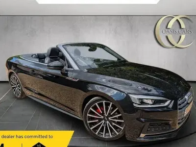 Used Audi A5 Cabriolet S-Line 190 HP (139 kW) 2020 Black Cabriolet