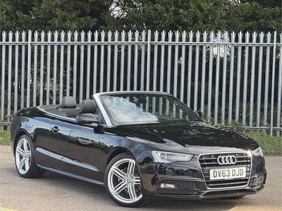 Black Used 2013 Audi A5 Cabriolet S-Line Cabriolet | £9,465 (Fair price)