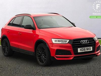 Begagnad Audi Q3 Black Edition 150 HK (110 kW) 2018 Röd SUV