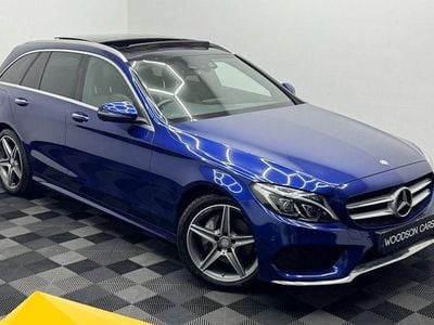 Used Mercedes C200 AMG Line Premium Plus 184 HP (135 kW) 2015 Blue Estate