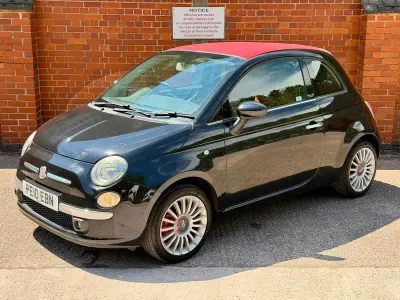 Used Fiat 500C Lounge 2010 Black Cabriolet