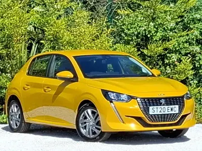 Used Peugeot 208 Active 100 HP (73 kW) 2020 Yellow Hatchback