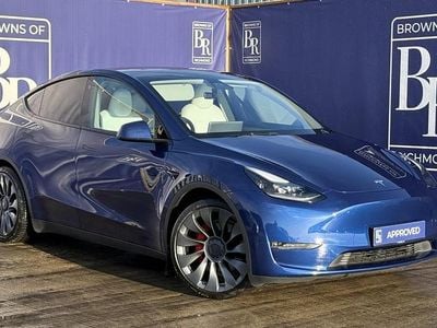 Blue Used 2022 Tesla Model Y Performance SUV | £29,999 (Fair price)