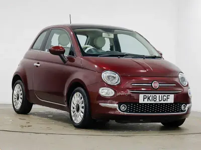 Used Fiat 500 Lounge 69 HP (50 kW) 2018 Red Hatchback