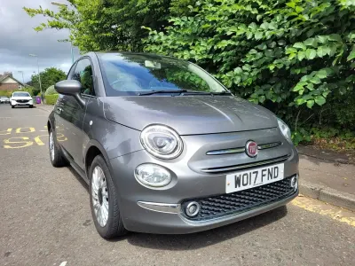 Used Fiat 500 Lounge 69 HP (50 kW) 2017 Grey Hatchback