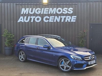 Blue Used 2017 Mercedes C350e AMG line Estate | £11,295 (Expensive)