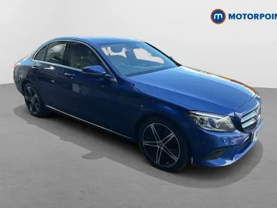 Used Mercedes C200 Premium 184 HP (135 kW) 2019 Blue Sedan