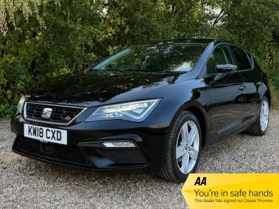 Used Seat Leon FR 150 HP (110 kW) 2018 Black Hatchback