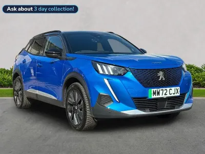 Used Peugeot e-2008 Premium 100 kW (136 HP) 2022 Blue SUV