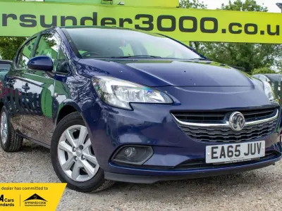 Used Vauxhall Corsa Design Edition 70 HP (51 kW) 2015 Blue Hatchback