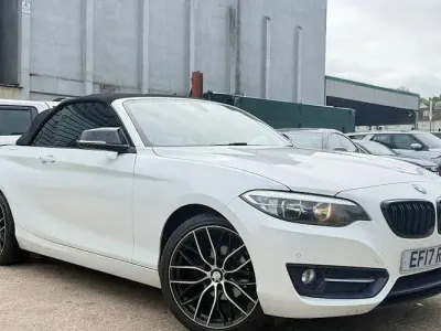 Used BMW 218 Sport Line 150 HP (110 kW) 2017 White Cabriolet