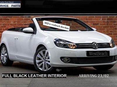 used VW Golf Cabriolet 1.6 TDI BlueMotion Tech SE 2dr Diesel Manual Euro 5 (s/s) (105 ps)