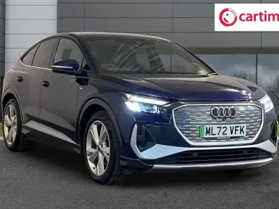 Used Audi Q4 Sportback e-tron S-Line 125 kW (170 HP) 2022 Blue SUV