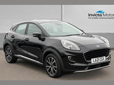 Used Ford Puma Titanium 125 HP (91 kW) 2021 Agate black metallic SUV