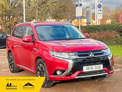 Used Mitsubishi Outlander P-HEV 2018 Red Estate