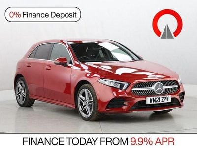 Used Mercedes A250 AMG line 218 HP (160 kW) 2021 Red Hatchback
