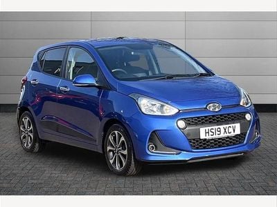 Begagnad Hyundai i10 Premium SE 87 HK (63 kW) 2019 Blå Halvkombi