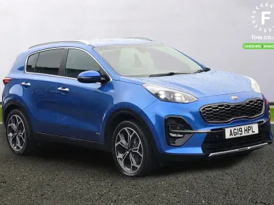 Used Kia Sportage GT-Line 177 HP (130 kW) 2019 Blue SUV