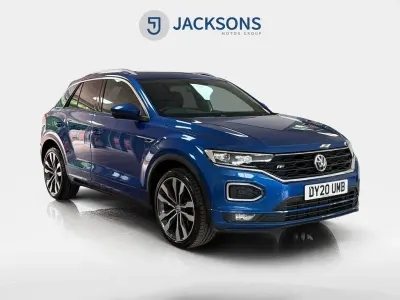 Used VW T-Roc R-line 150 HP (110 kW) 2020 Blue SUV