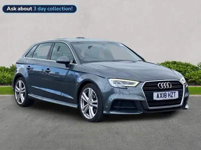 Used Audi A3 Sportback S-Line 116 HP (85 kW) 2018 Grey Hatchback
