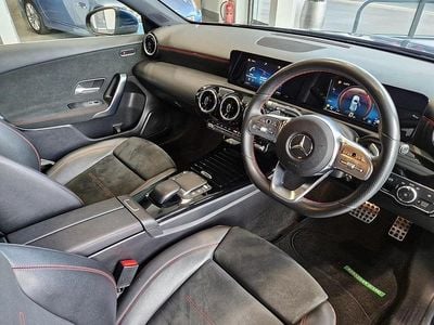 Used Mercedes A200 AMG line 163 HP (119 kW) 2020 Blue Hatchback