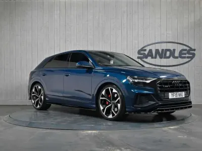 Used Audi Q8 S-Line 286 HP (210 kW) 2019 Blue SUV