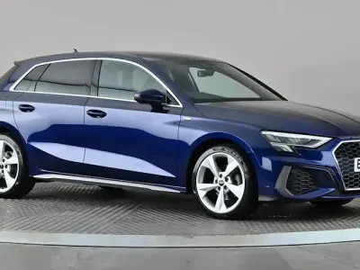 Used Audi A3 Sportback S-Line 110 HP (80 kW) 2023 Blue Hatchback