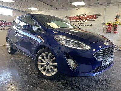 Usado Ford Fiesta Titanium 100 HP (73 kW) 2017 Azul Citadino