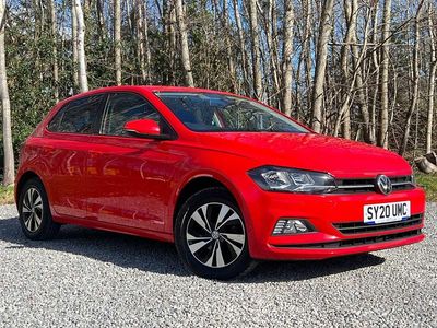 Begagnad VW Polo Match 95 HK (69 kW) 2020 Röd Halvkombi