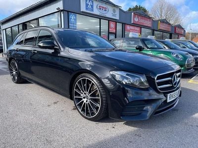 Used Mercedes E220 AMG line 194 HP (142 kW) 2019 Black Estate