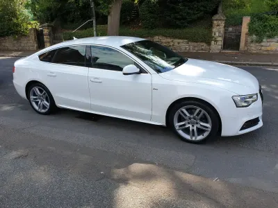 Used Audi A5 Sportback S-Line 177 HP (130 kW) 2013 White Hatchback