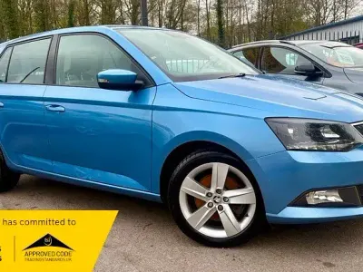 Used Skoda Fabia SE L 2018 Blue Hatchback