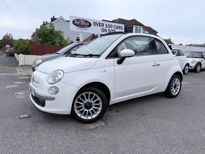 Used Fiat 500 Lounge 2012 White Cabriolet