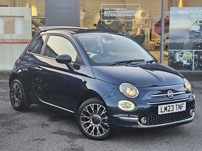 Blue Used 2023 Fiat 500 Cabriolet | £13,895 (Expensive)