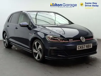 Used VW Golf VII GTI 230 HP (169 kW) 2017 Blue Hatchback