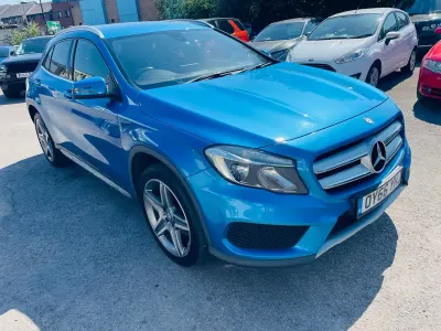 Used Mercedes GLA220 AMG line 177 HP (130 kW) 2016 Blue SUV
