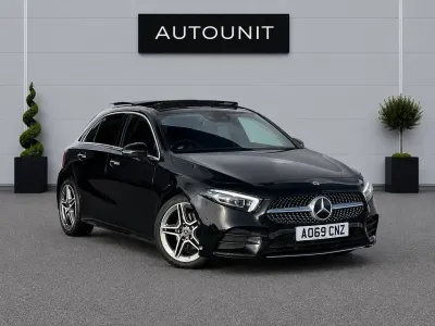 Used Mercedes A180 AMG Line Premium Plus 116 HP (85 kW) 2019 Black Hatchback