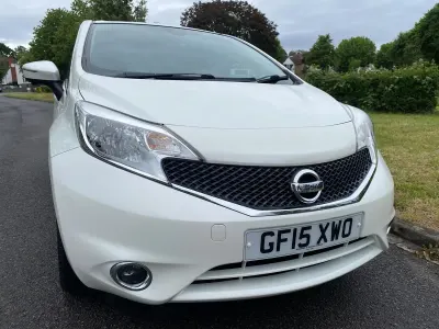 Used Nissan Note S 98 HP (72 kW) 2015 White Hatchback