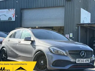 Used Mercedes A250 Premium 214 HP (157 kW) 2016 Grey Hatchback