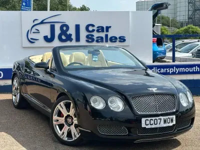 Used Bentley Continental GT Convertible 560 HP (411 kW) 2007 Black Cabriolet