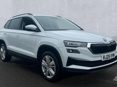 Moon white metallic Used 2025 Skoda Karoq SE SUV | £25,150 (Good price)
