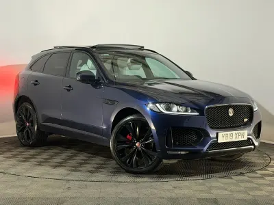 Used Jaguar F-Pace S 300 HP (220 kW) 2019 Blue SUV
