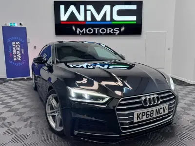 Used Audi A5 S-Line 150 HP (110 kW) 2018 Black Coupe