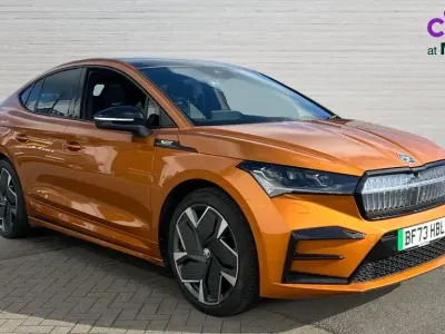 Used Skoda Enyaq iV vRS 219 kW (299 HP) 2023 Orange SUV