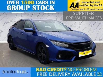 Begagnad Honda Civic Sport 182 HK (133 kW) 2019 Blå Halvkombi
