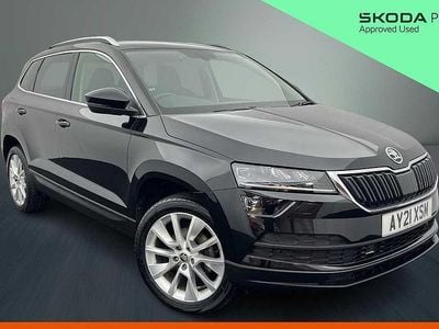 Used Skoda Karoq SE L 110 HP (80 kW) 2021 Black magic pearl effect SUV