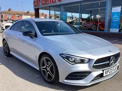 Used Mercedes CLA180 AMG Line Premium 136 HP (100 kW) 2023 Silver Coupe