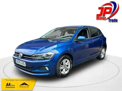 Used VW Polo SE 80 HP (58 kW) 2019 Blue Hatchback