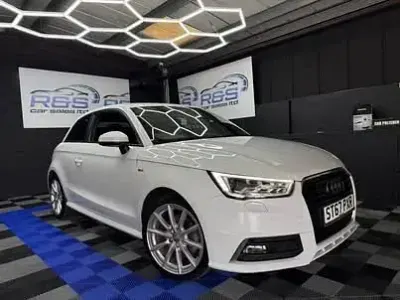 Used Audi A1 S-Line 116 HP (85 kW) 2017 White Hatchback