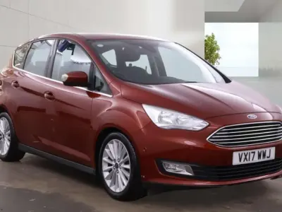 Used Ford C-MAX Titanium 125 HP (91 kW) 2017 Red MPV